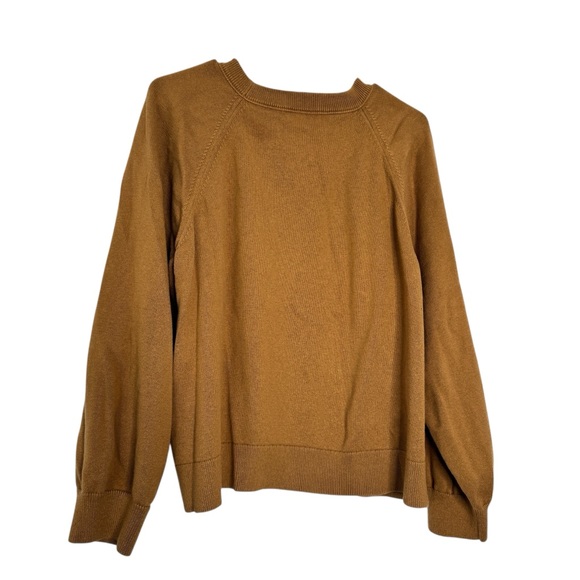 J.Crew Camel Knit Crewneck Sweatshirt - Picture 2 of 4
